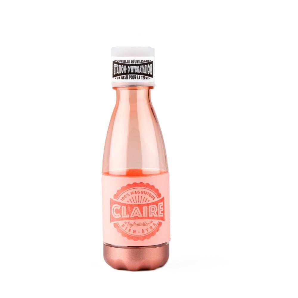 Bouteille réutilisable prénom Claire en PETG sans BPA