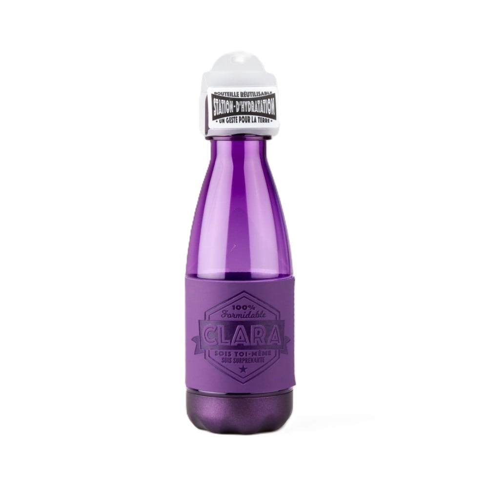Bouteille réutilisable prénom Clara en PETG sans BPA