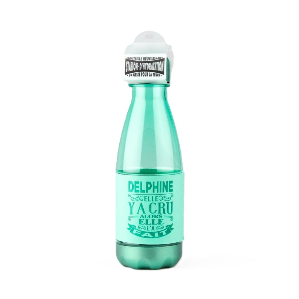 Bouteille réutilisable prénom Delphine en PETG sans BPA