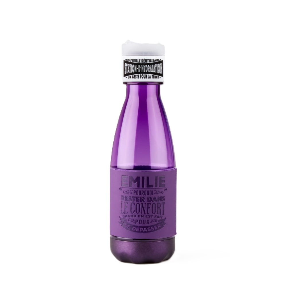 Bouteille réutilisable prénom Émilie en PETG sans BPA