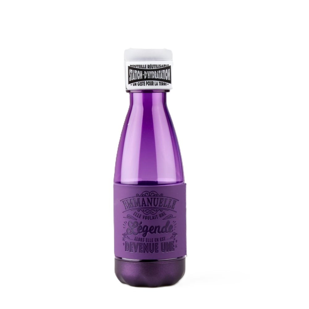 Bouteille réutilisable prénom Emmanuelle en PETG sans BPA