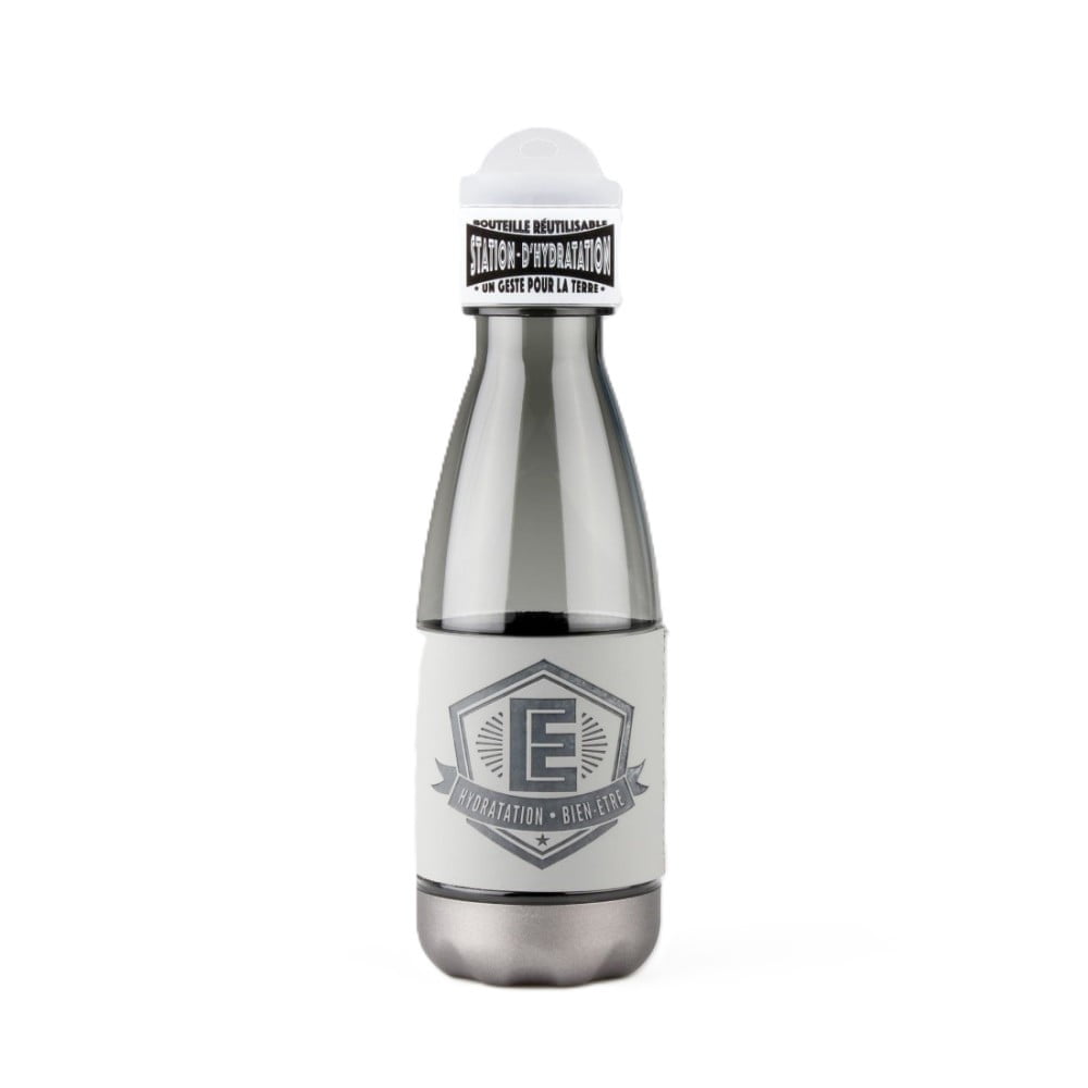 Bouteille réutilisable Lettre E en PETG sans BPA