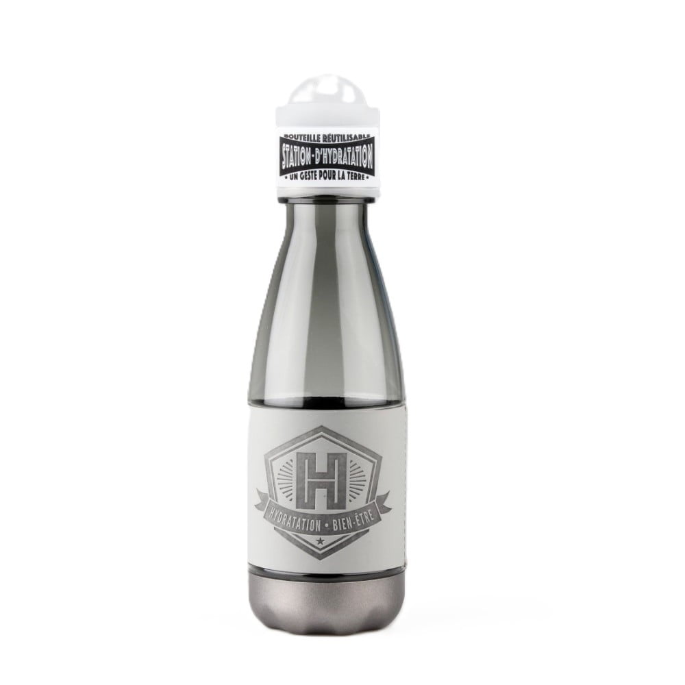 Bouteille réutilisable Lettre H en PETG sans BPA