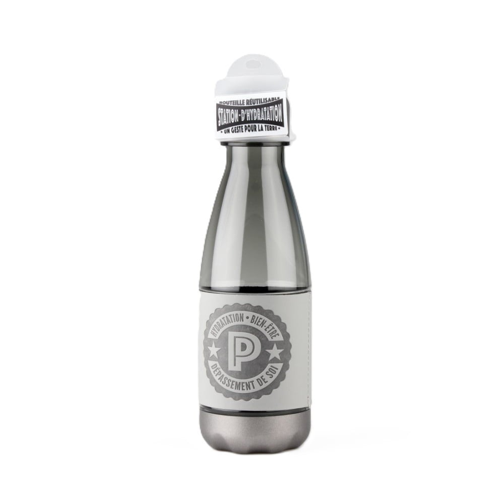 Bouteille réutilisable Lettre P en PETG sans BPA