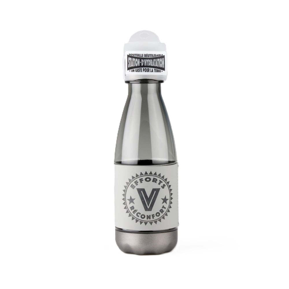 Bouteille réutilisable Lettre V en PETG sans BPA