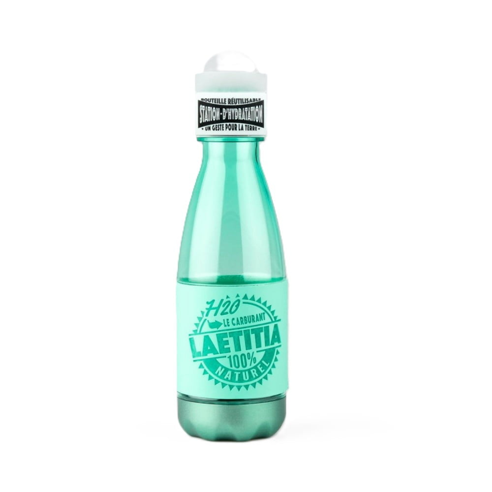 Bouteille réutilisable prénom Laetitia en PETG sans BPA