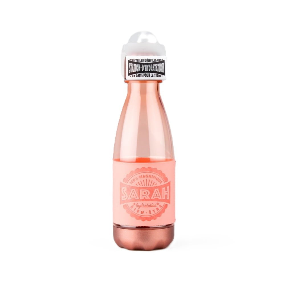 Bouteille réutilisable prénom Sarah en PETG sans BPA