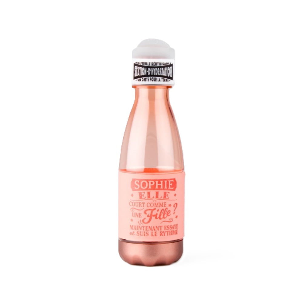 Bouteille réutilisable prénom Sophie en PETG sans BPA