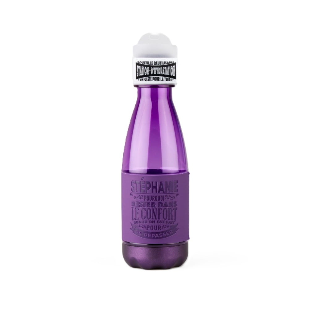Bouteille réutilisable prénom Stéphanie en PETG sans BPA