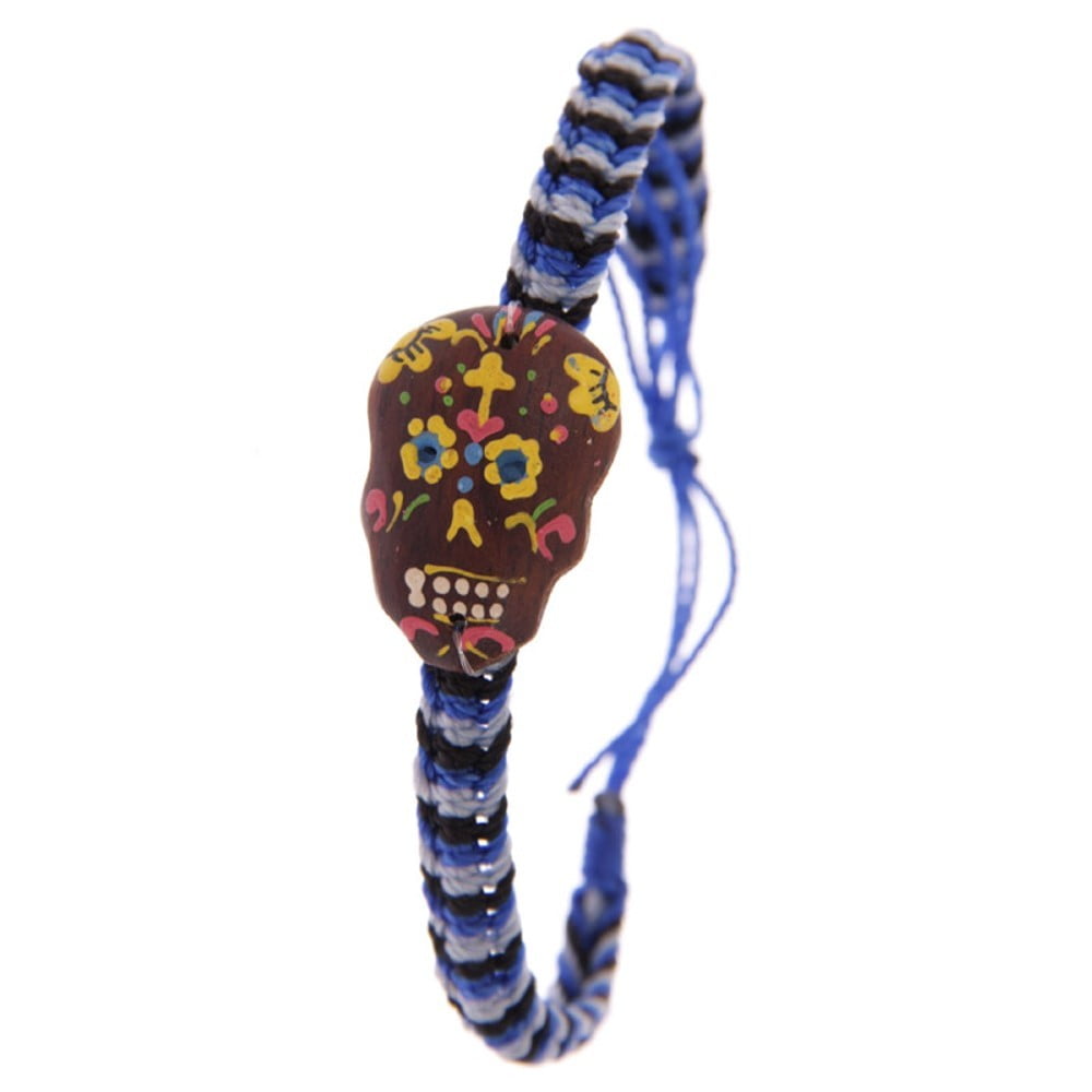 Bracelet Tête Mexicaine bleu