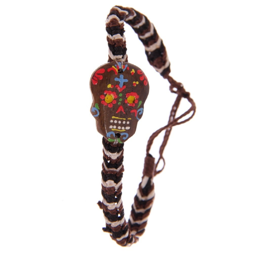 Bracelet Tête Mexicaine marron