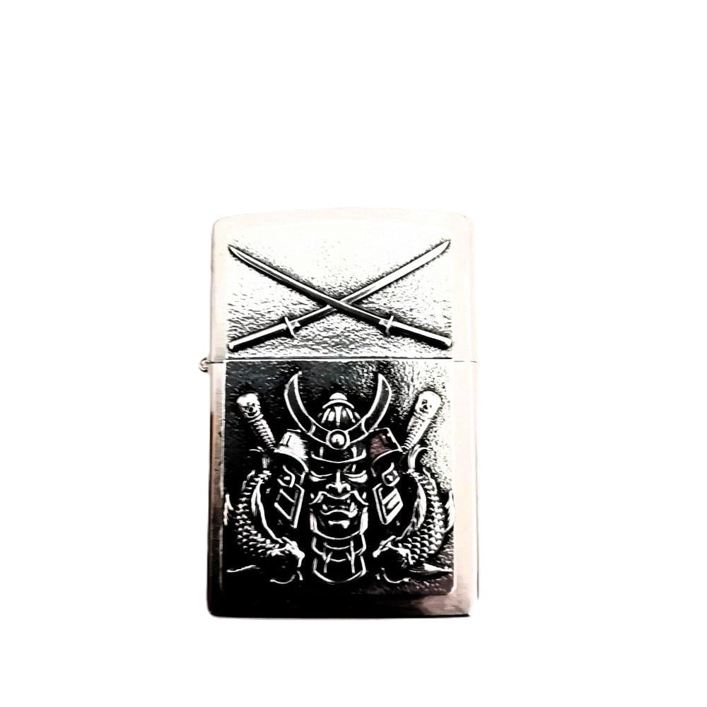 Briquet Zippo Samouraï avec poissons Koi