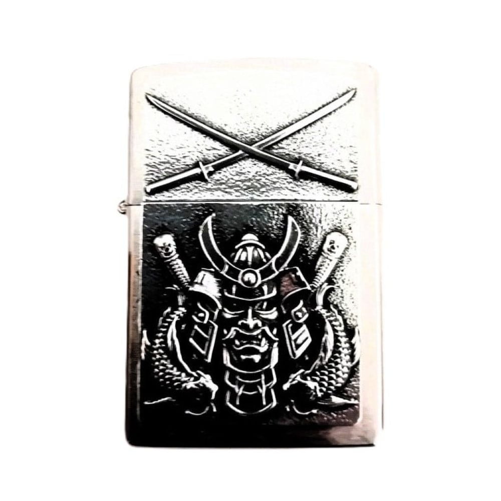 Briquet Zippo Samouraï avec poissons Koi