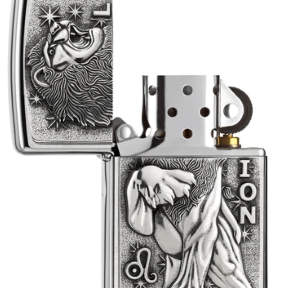 Briquet Zippo signe astro Lion