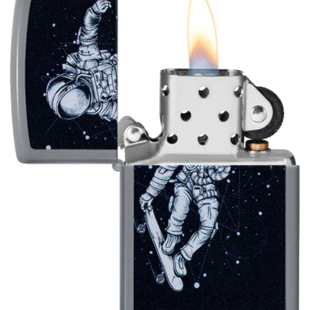 Briquet Zippo Skateboarding Astronaut Design 