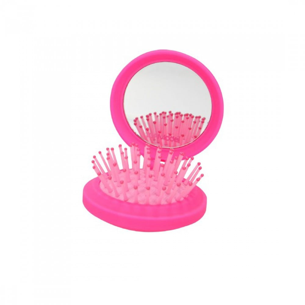 Brosse à cheveux avec miroir TOPModel rose