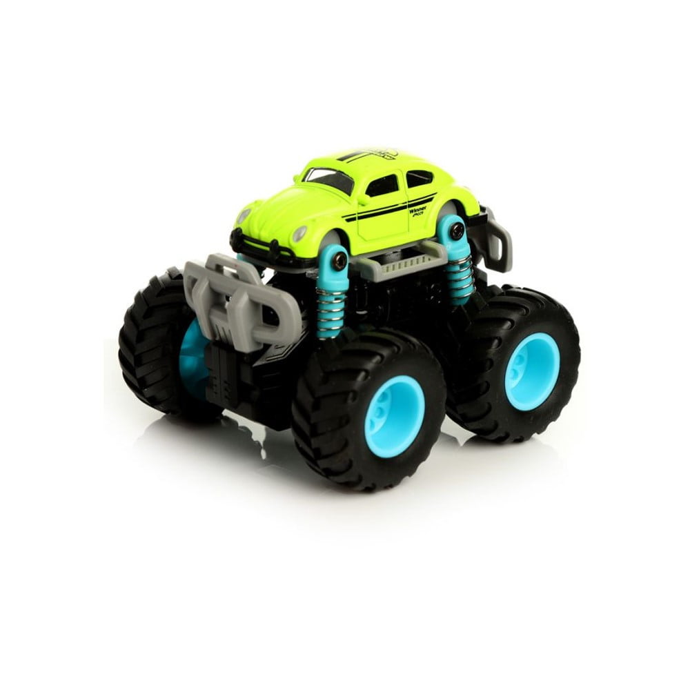 Camion Monster Truck jaune et turquoise