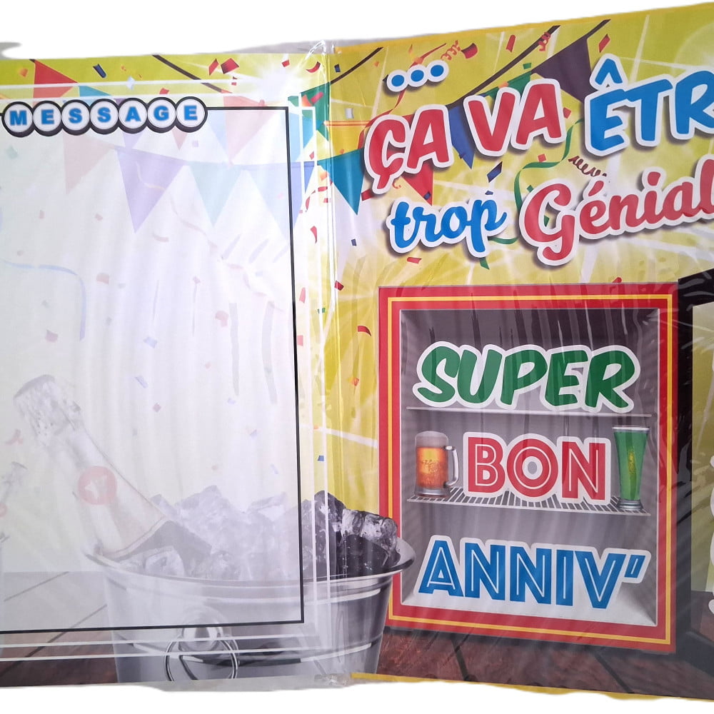 Carte Géante anniversaire humoristique format A4 - On est prêt