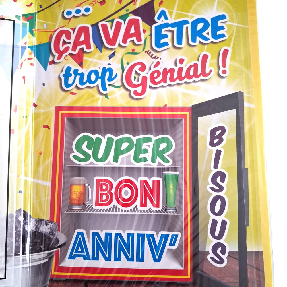 Carte Géante anniversaire humoristique format A4 - On est prêt