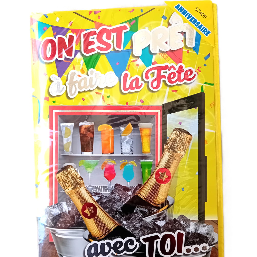 Carte géante anniversaire On est prêt ...