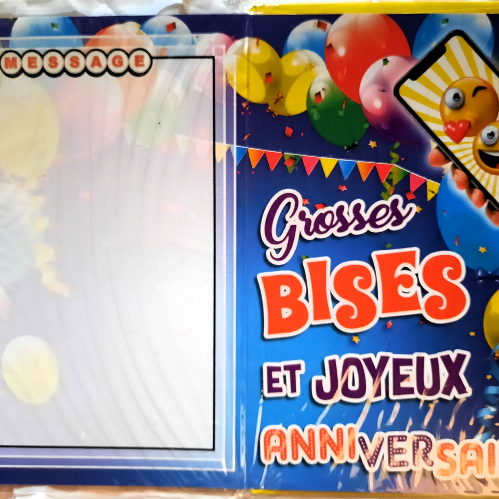 Carte géante anniversaire Tu croyais quand même pas ...