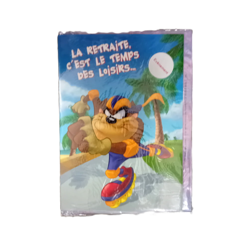 Carte géante Retraite Taz