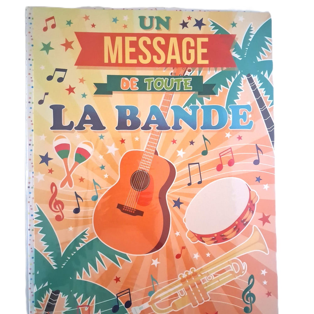 Carte Maxi Géante humoristique tous événements format A3 - Un message de toute la bande