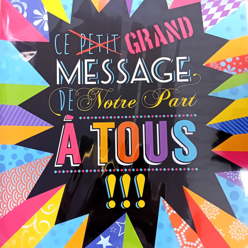 BOFUNX Grande Carte De Vœux Happy Birthday Géante Noir Rose - Idéale Pour 40 Ans