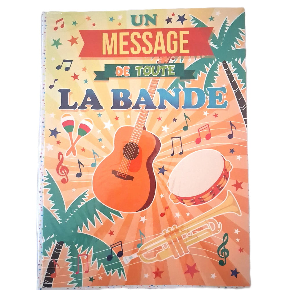 Carte Maxi Géante humoristique tous événements format A3 - Un message de toute la bande