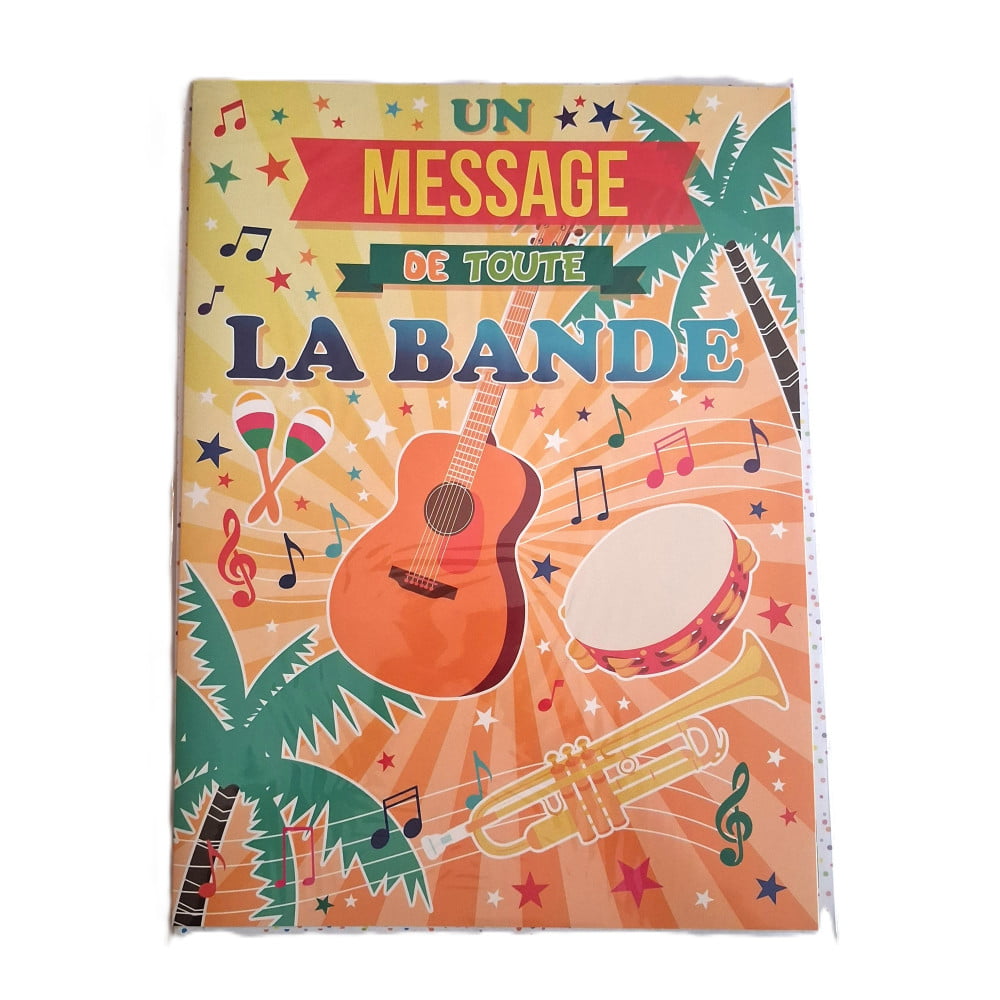 Carte Maxi Géante humoristique tous événements format A3 - Un message de toute la bande