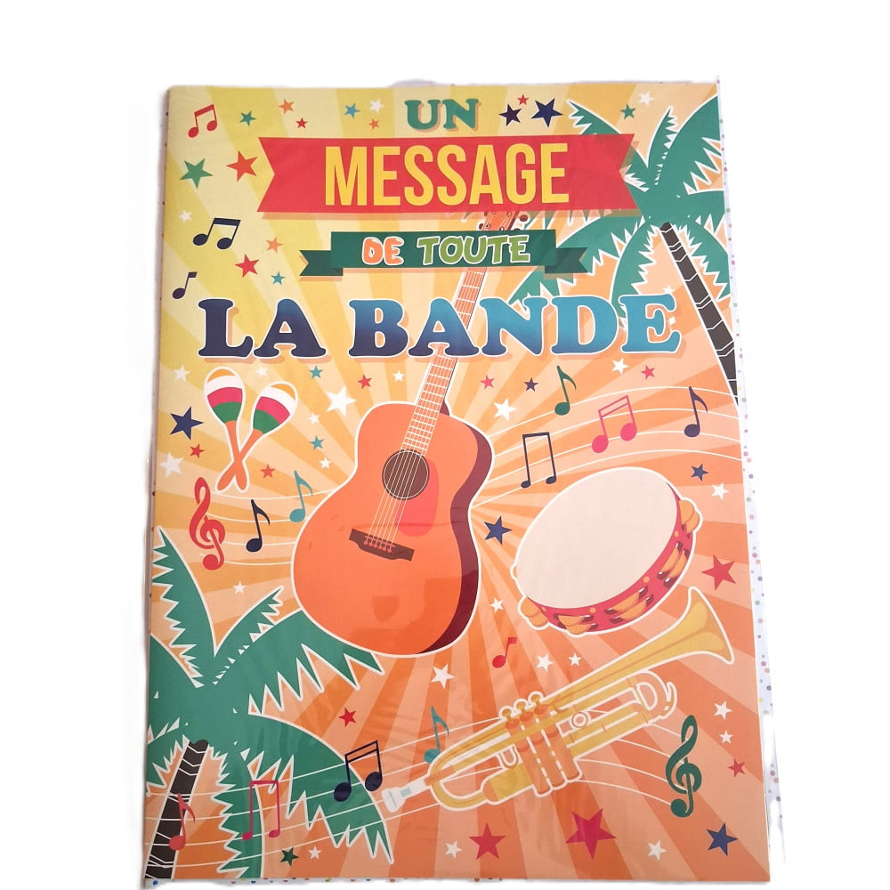 Carte Maxi Géante humoristique tous événements format A3 - Un message de toute la bande
