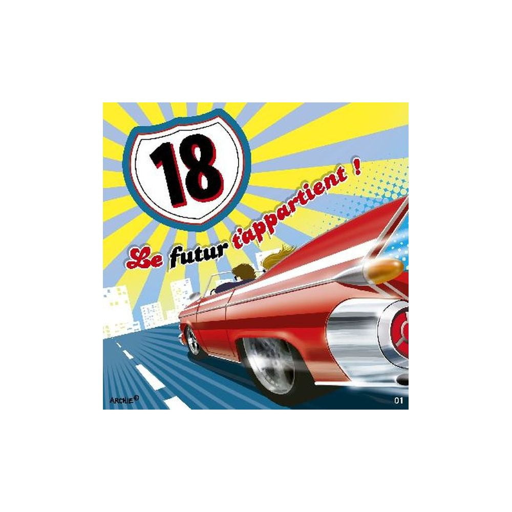 Carte Musicale Anniversaire 18 ans