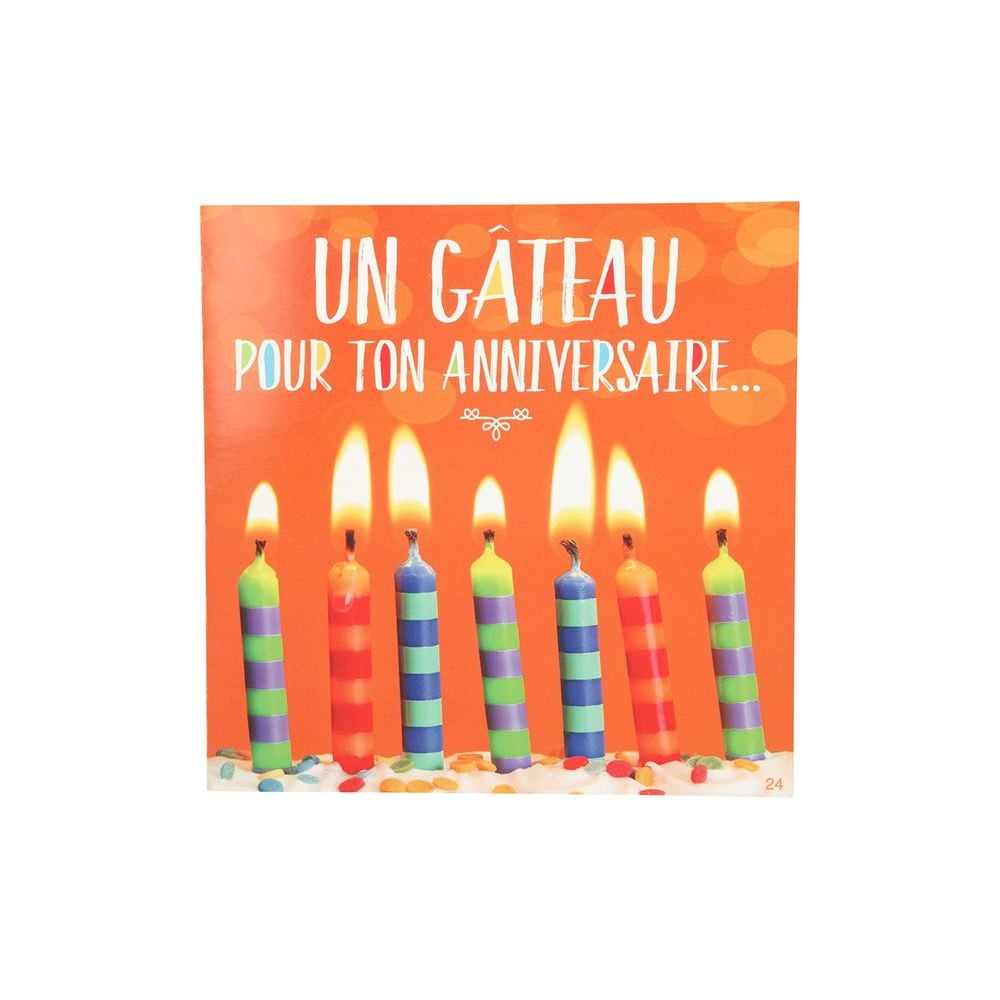 Carte Musicale Anniversaire Gâteau d'anniversaire