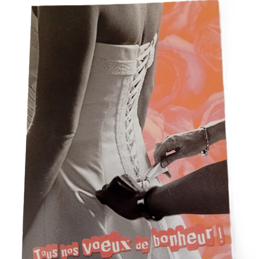 Carte postale citation Mariage voeux de bonheur