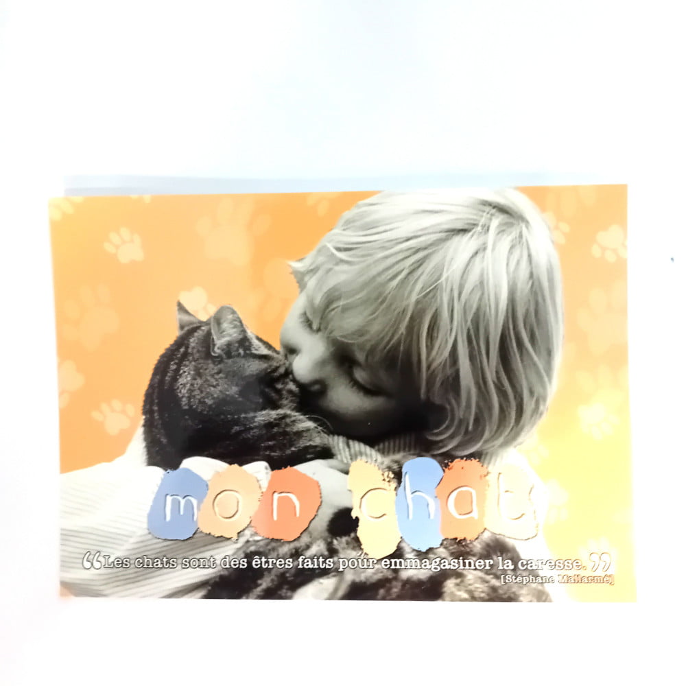 Carte postale citation Mon chat