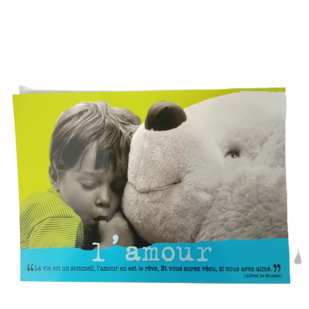 Carte postale citation L'amour