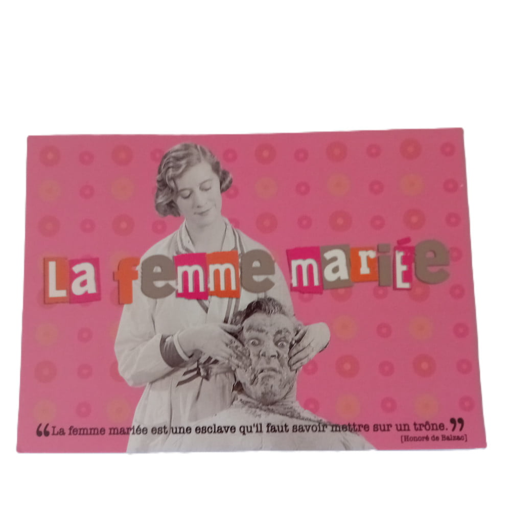 Carte postale citation La Femme mariée