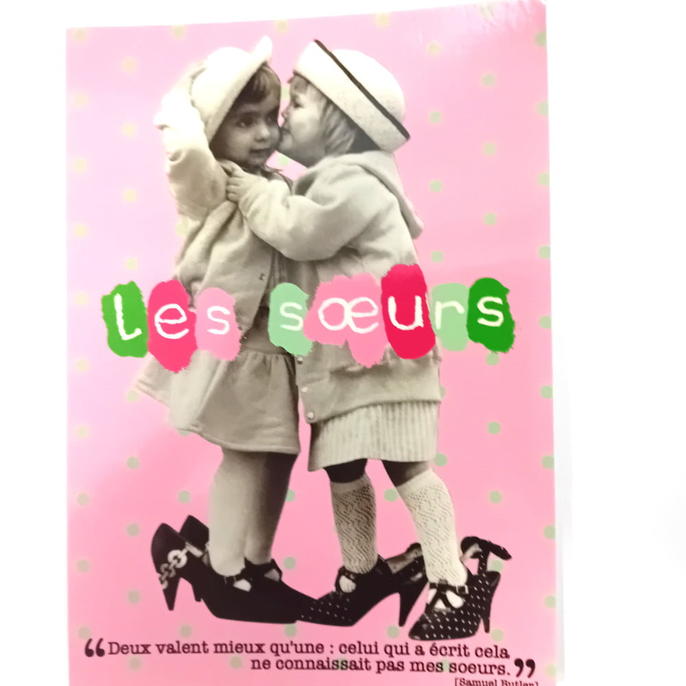 Carte postale citation Les soeurs