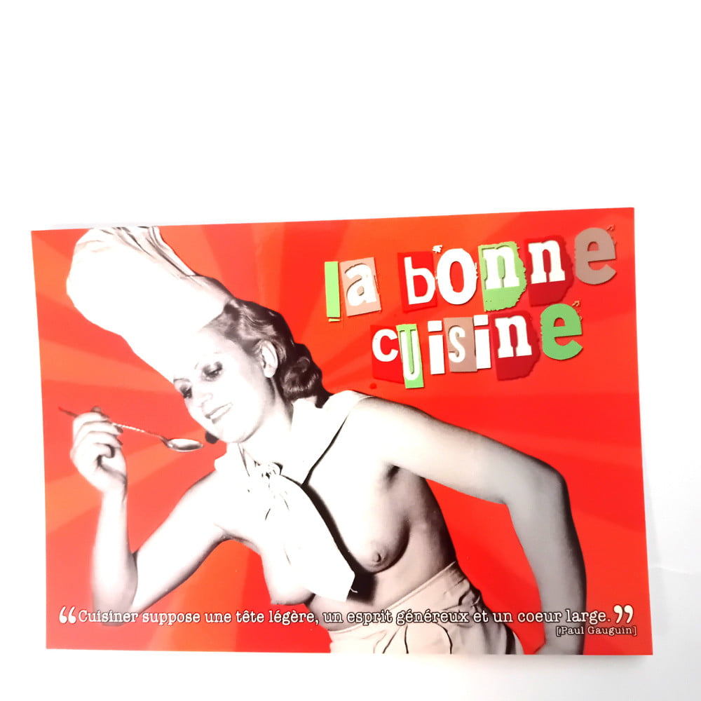 Carte postale citation La bonne cuisine