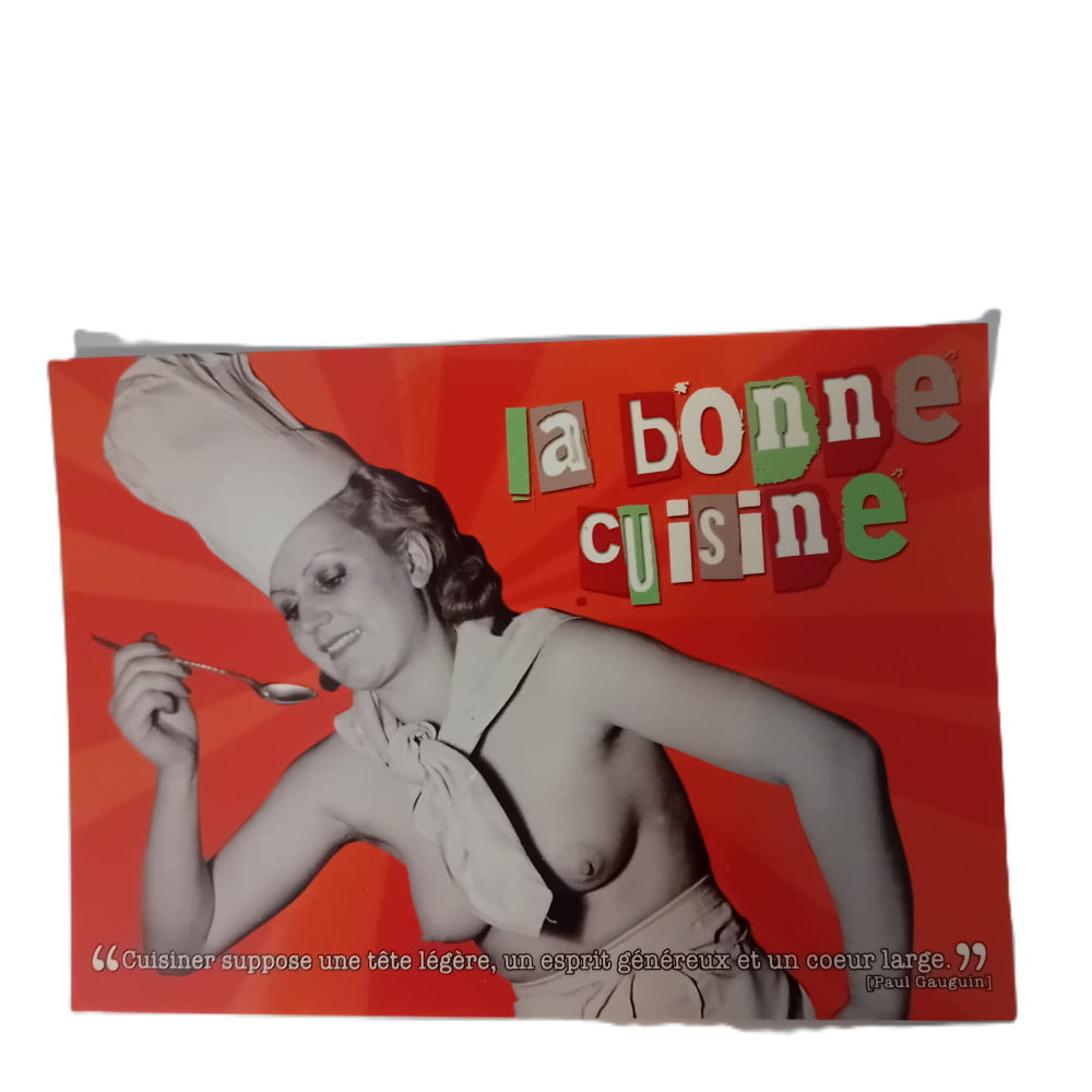 Carte postale citation La bonne cuisine