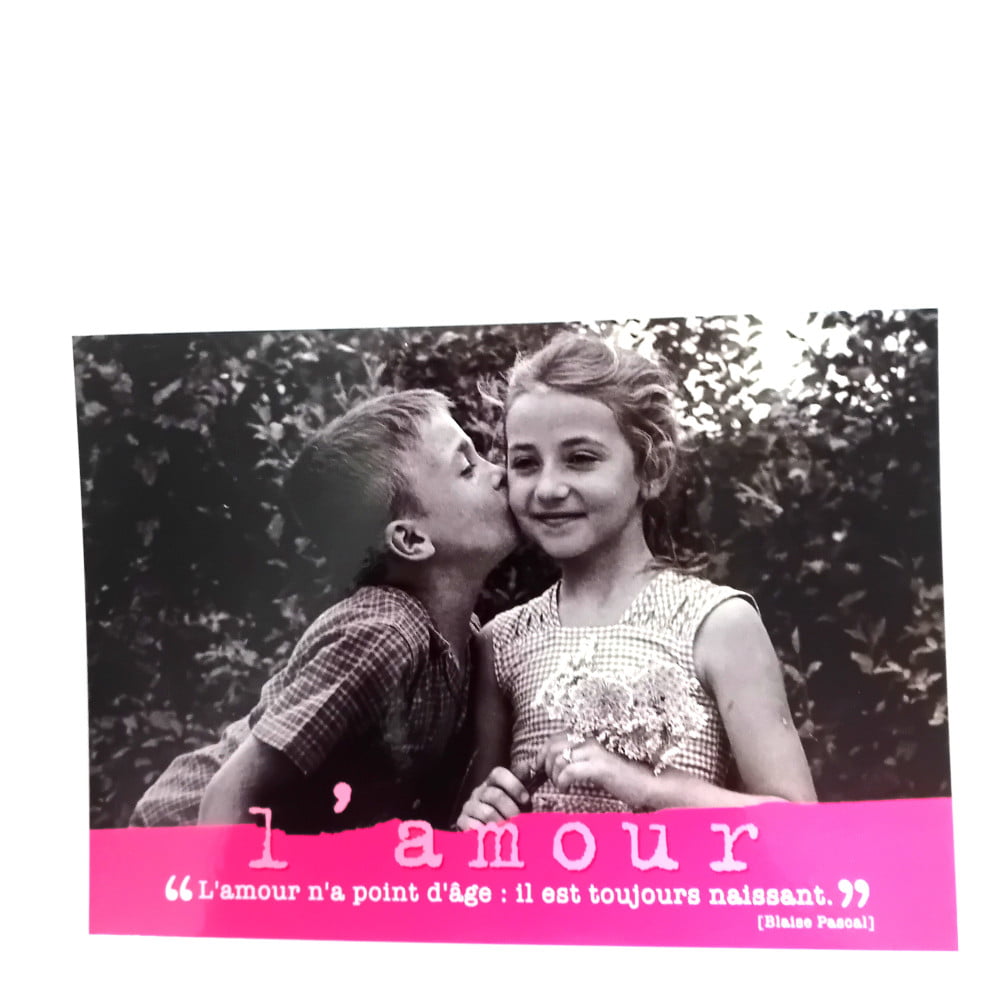 Carte postale citation L'amour n'a point d'âge