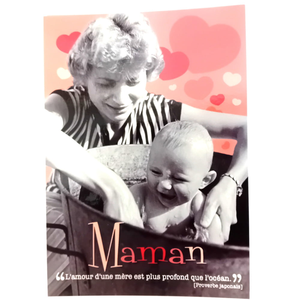 Carte postale citation Maman