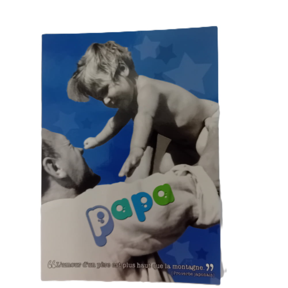 Carte postale citation Papa