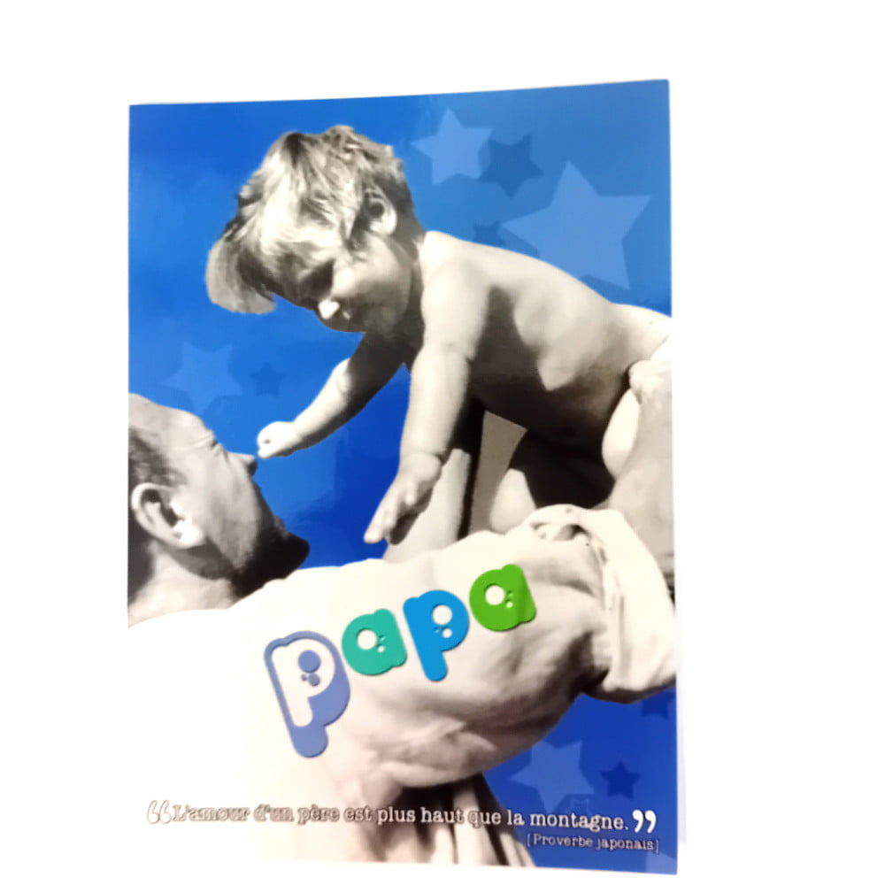 Carte postale citation Papa