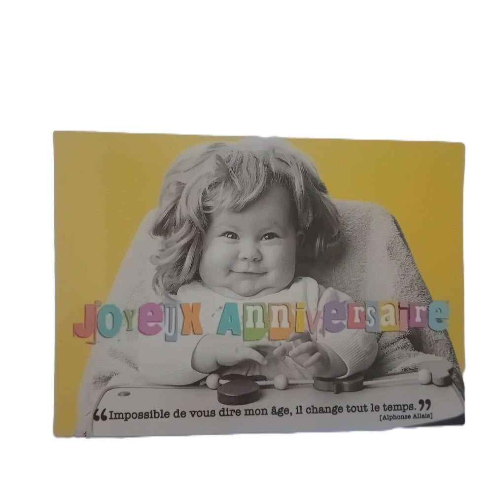 Carte postale citation Anniversaire Impossible de vous dire mon age