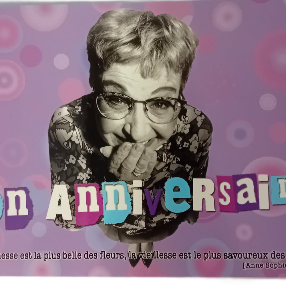 Carte postale citation Anniversaire La jeunesse