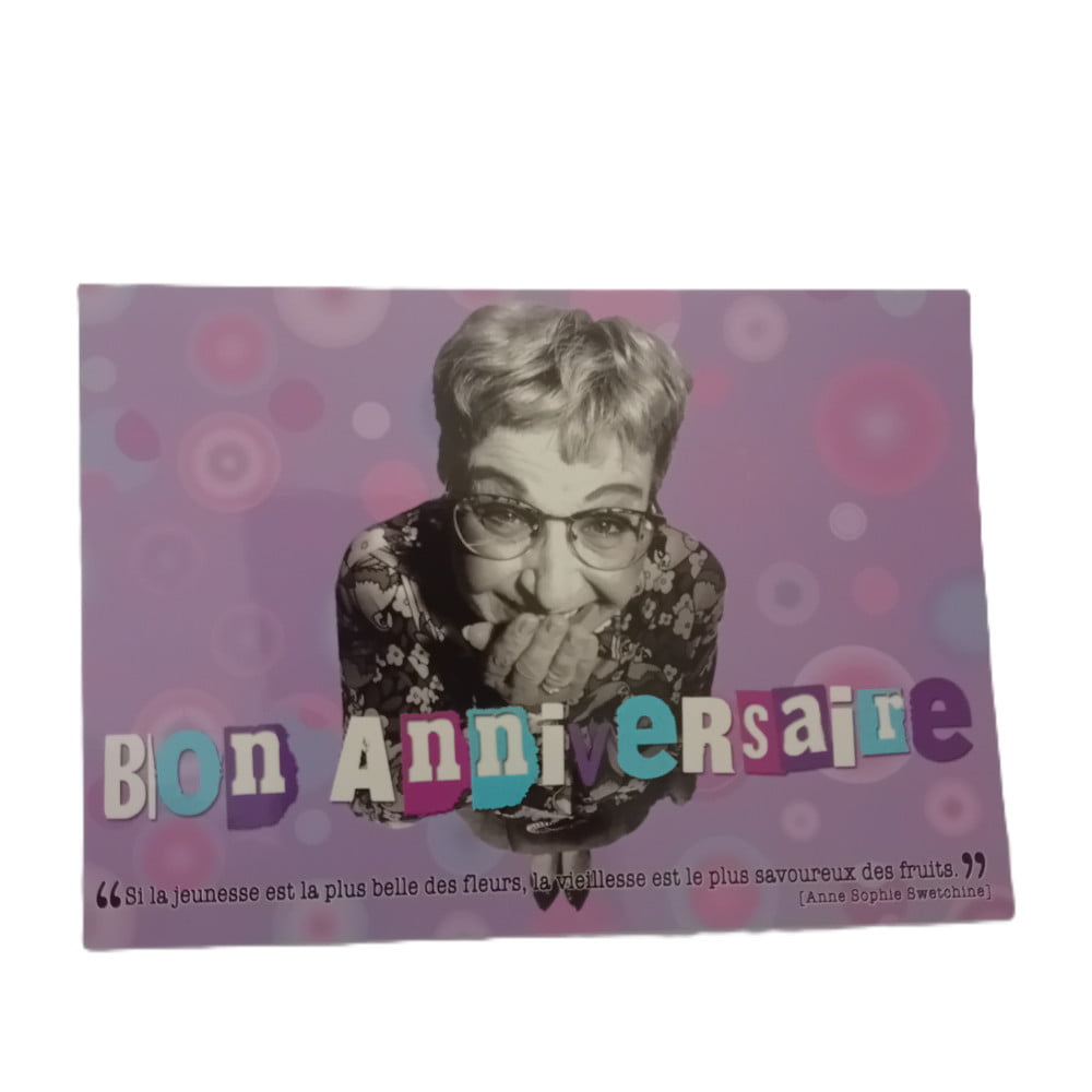 Carte postale citation Anniversaire La jeunesse