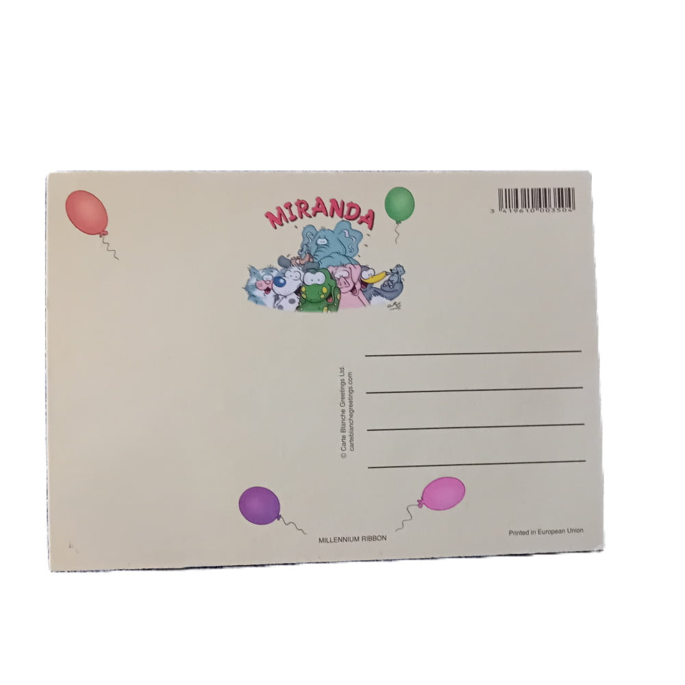 Carte postale Miranda anniversaire