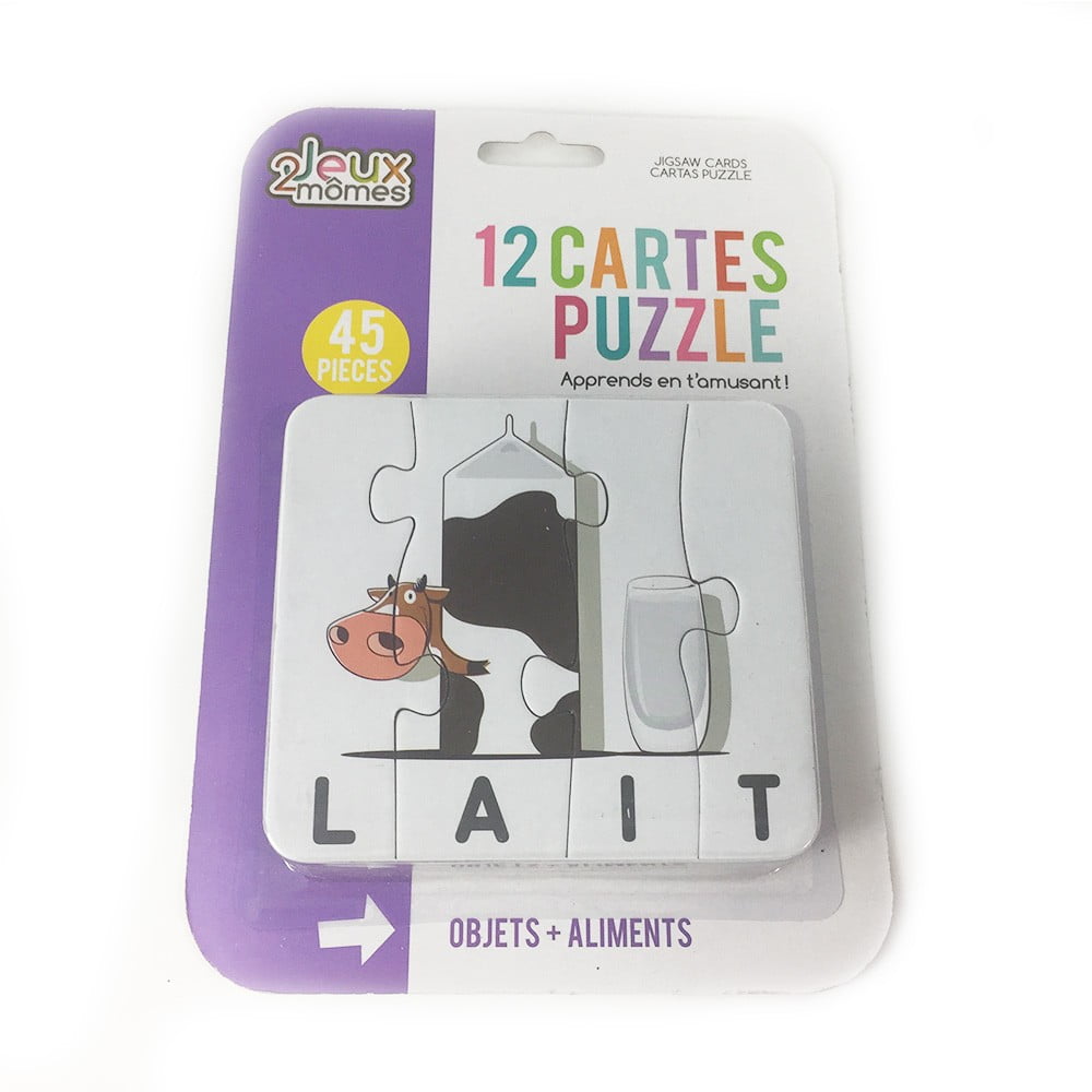 Cartes puzzle vache 45 pièces