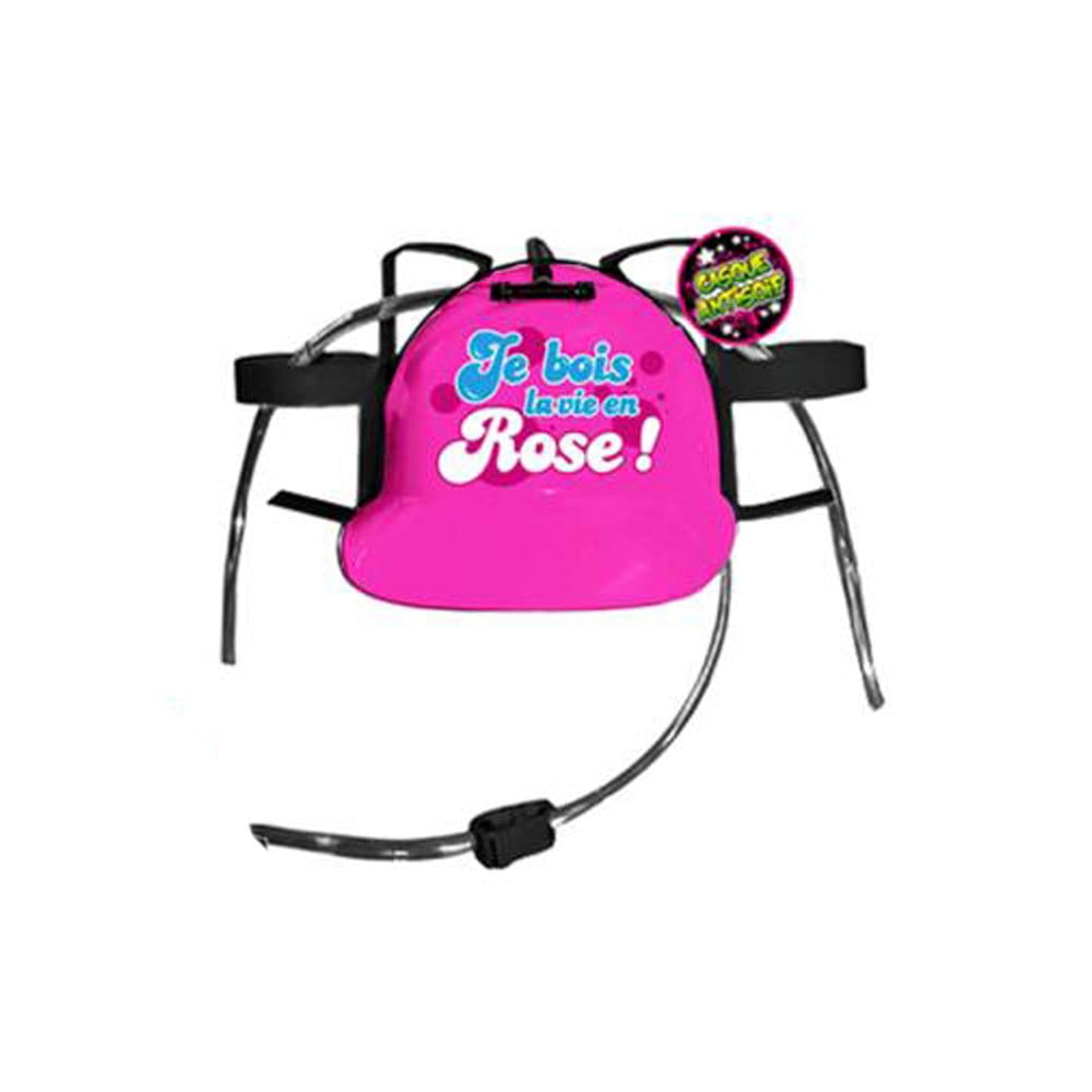 Casque anti soif  Je bois la vie en rose